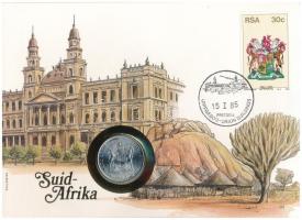 Dél-Afrika 1984. 50c Ni, felbélyegzett borítékban, alkalmi bélyegzéssel, német nyelvű leírással T:UNC South Africa 1984. 50 Cents Ni in envelope with stamp, with German description C:UNC