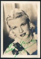 Ginger Rogers (1911-1995) filmszínésznő aláírása az őt ábrázoló képen / autograph signature 10x13 cm