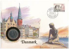 Dánia 1984. 1K felbélyegzett borítékban, bélyegzéssel, német nyelvű leírással T:UNC Denmark 1984. 1 Krone in envelope with stamp and cancellation, with German description C:UNC