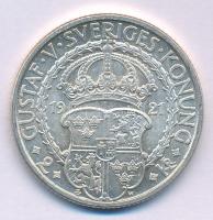 Svédország 1921W 2K Ag "V. Gusztáv" T:AU Sweden 1921W 2 Kronur Ag "Gustaf V" C:A...