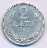 Lettország 1925. 2L Ag T:XF Latvia 1925. 2 Lati Ag C:XF Krause KM#8