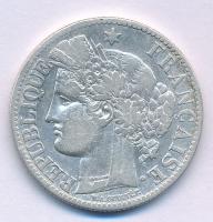 Franciaország 1871A 2Fr Ag T:VF France 1871A 2 Francs Ag C:VF Krause KM#817.1