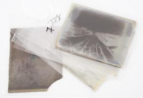 cca 1930 Üvegnegatívok, 4 db, 9×12 cm