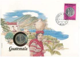 Guatemala 1981. 10c felbélyegzett borítékban, bélyegzéssel, német nyelvű leírással T:UNC Guatemala 1...