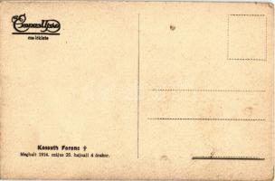 Kossuth Ferenc. meghalt 1914. május 24. hajnali 4 órakor. Érdekes Újság melléklete, gyászlap (EK)