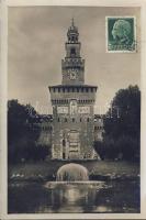 Milan, Milano; Castello Sforzesco and the Torre del Filarete / castle