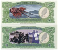 Új-Zéland / Chatham-szigetek 1999. 2$ + 3$ T:UNC
New Zealand / Chatham Islands 1999. 2 Dollars + 3 ...