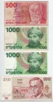 Izrael 1979. 100Sh + 1982. 500Sh + 1983. 1000Sh (2x) T:F,VG Israel 1979. 100 Sheqalim + 1982. 500 Sheqalim + 1983. 1000 Sheqalim (2x) C:F,VG