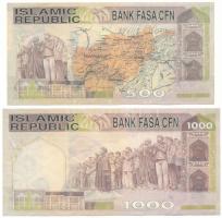 Iszlám Köztársaság ~2005. 500-as és 1000-es címletű fantáziabankjegy vízjeles papíron T:XF
Islamic ...