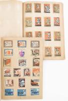 Magyar gyufacímke gyűjtemény az 1960-as évektől két vastag füzetbe ragasztva. Sok száz címkével komp...