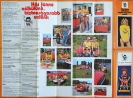 Cca 1980. "Kár lenne nélkülünk, biztonságosabb velünk". Az Állami Biztosító fényképes retr...