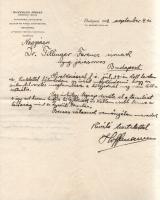 Hoffmann József [Automobil javításokkal foglalkozó mérnöki iroda tulajdonos] 2 db céges fejlécű, aut...