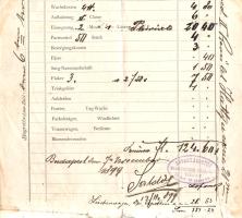 Budapest, 1899. Aus der Ofner Leichenbestattungs-Anstalt August Antony, II. Bezirk, Wasserstadt, Hau...