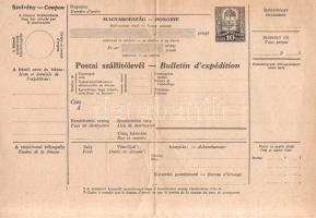 Budapest, 1940. Díjjegyes (2 f) vámáru-nyilatkozat "Frau Elsa Eberle, Wien" névre kiállítv...