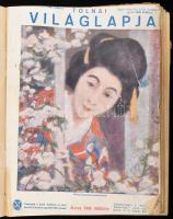 1927 A Tolnai Világlapja XXIX. évf. II. félévének egybekötött számai (nem teljes), sérült félvászon-kötésben, vegyes állapotban