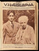 1927 A Tolnai Világlapja XXIX. évf. II. félévének egybekötött számai (nem teljes), sérült félvászon-...