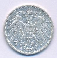 Német Birodalom 1915A 1M Ag T:XF ph. German Empire 1915A 1 Mark Ag C:XF edge error Krause KM#14