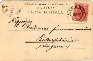 1901 Ploiesti, Ploesti, Ploesci; Statua Vanatorilor / Romanian military monument. J. Schwarzfeld (EM...