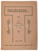 Angyal Kató: Emlékezés. Ujpest, 1928, Székely Testvérek, papírkötésben