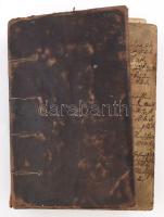 cca 1842-1878 Régi német nyelvű jegyzetkönyv, feltehetőleg gazdasági bejegyzések, a könyv elején 43 ...