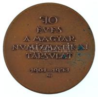 Madarassy Walter (1909-1994) 1971. "70 éves a Magyar Numizmatikai Társulat 1901-1971" kéto...