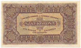 1923. 100K "Magyar Pénzjegynyomda Rt." nyomdahely jelöléssel T:F szép papír
Adamo K25