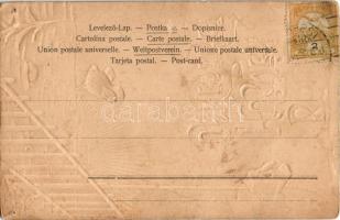 Boldog húsvéti ünnepeket! Dombornyomott üdvözlet / Easter embossed greeting (lyukak /pinholes)