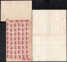cca 1925-1946 3 db fejléces számla, az egyiken pengő inflációs illetékbélyegekkel