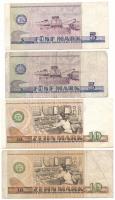 NDK 1971. 5M (2x) + 10M (2x) T:F közte szép papír
GDR 1971. 5 Mark (2x) + 10 Mark (2x) C:F within f...
