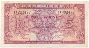 Belgium 1943. 5Fr/1B T:F
Belgium 1943. 5 Francs / 1 Belga C:F
Krause P#121a