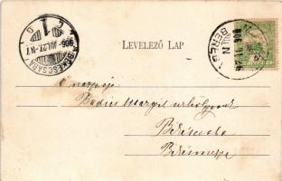 1906 Őrhegyalja, Podhering (Munkács, Mukacheve, Mukacevo); 1848-as honvédek emlékoszlopa, emlékmű. B...