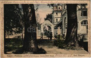 1925 Pöstyén-fürdő, Kúpele Piestany; Grand Hotel Royal, cafe, restaurant / Royal nagy szálló, kávéház és étterem (EK)