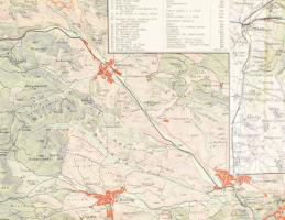 1933 A Mátra hegység, Kirándulók térképe 6/a sz., 1 : 50.000, M. Kir. Állami Térképészet, szakadássa...