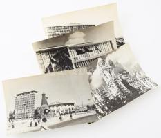 cca 1976 Addisz-Abeba, Etiópia, 4 db sajtófotó, MTI Külföldi Képszolgálat, a hátoldalon feliratozva, 18x13 cm