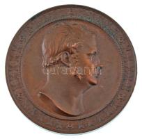 Német Államok / Brandenburg - Poroszország ~1860. "Kereskedelmi teljesítményért" bronz emlékérem (42mm) T:AU German States / Brandenburg - Prussia ~1860. "For Commercial Services" bronze commemorative medallion (42mm) C:AU