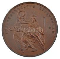Német Államok / Brandenburg - Poroszország ~1860. "Kereskedelmi teljesítményért" bronz eml...