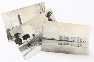 1968 La Goulette és Menzel Bourguiba, Tunézia, 4 db MTI sajtófotó, a hátoldalon feliratozva, 18x13 cm