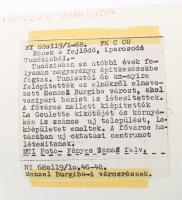1968 La Goulette és Menzel Bourguiba, Tunézia, 4 db MTI sajtófotó, a hátoldalon feliratozva, 18x13 c...