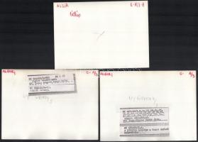 cca 1965-1970 Algír, Algéria, 7 db MTI sajtófotó, a hátoldalon feliratozva, 18x13 cm