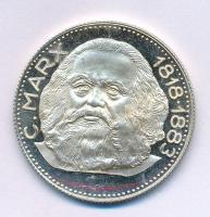 Olaszország DN "C. Marx 1818-1883" kétoldalas, ezüstözött Cu emlékérem kapszulában T:AU, patina (eredetileg PP) Italy ND "C. Marx 1818-1883" twosided, silver-plated Cu commemorative medallion in capsule C:AU, patina (originally PP)