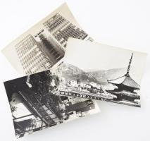 cca 1980-1985 Tokió, Japán, 5 db sajtófotó, a hátoldalon feliratozva, vegyes állapotban, 18x13 cm