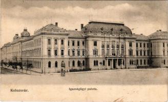 1907 Kolozsvár, Cluj; Igazságügyi palota. Schuster Emil kiadása / Palace of Justice (fl)