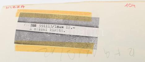 cca 1975-1985 Nizza, Franciaország, 5 db sajtófotó, a hátoldalon feliratozva, 18x13 cm