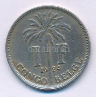 Belga-Kongó 1924. 1Fr Cu-Ni "I. Albert" T:VF
Belgian Congo 1924. 1 Franc Cu-Ni "Albe...