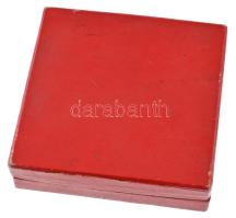 1977. "XVII. FIDEM 1977 / Budapest" kétoldalas öntött bronz emlékérem tokban (80mm) T:AU p...