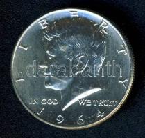 USA 1964. 1/2$ Ag "Kennedy" T:2+ k. kis ph.