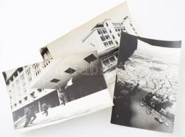 cca 1975 Saigon, Dél-Vietnám, 5 db sajtófotó, MTI Külföldi Képszolgálat, a hátoldalon feliratozva, vegyes állapotban, 18x13 cm