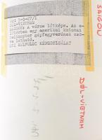 cca 1975 Saigon, Dél-Vietnám, 5 db sajtófotó, MTI Külföldi Képszolgálat, a hátoldalon feliratozva, v...