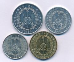 Dzsibuti 1982-1996. 2Fr - 500Fr (4xklf) T:AU-XF patina
Djibouti 1982-1996. 2 Francs - 500 Francs C:...