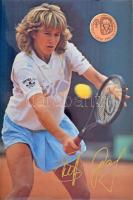 NSZK 1988. "Olimpiai játékok - Steffi Graf" bronz emlékérem nagyalakú díszlapon (35mm) T:BU FRG 1988. "Olympic Games - Steffi Graf" bronze medallion on cardboard (35mm) C:BU